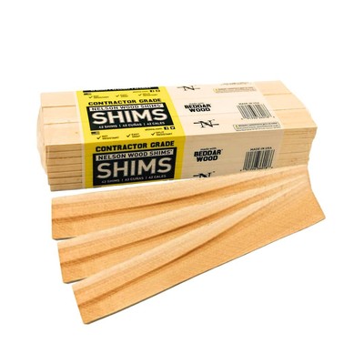 Nelson Wood Shims   Leveling Wedge Professional Contractor DIY Bulk Kit Red 