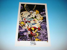Uncanny X-Men litografia dell'artista Marc Silvestri The Hunt Marvel Comics
