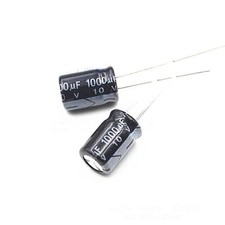 100Pcs 1000uF 10V 105 C Radial Electrolytic Capacitor 8x12mm