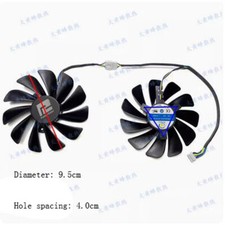New Graphics Card Fan For POWERCOOLOR/DATALAND RX5700XT 5700 5600XT Red Dra