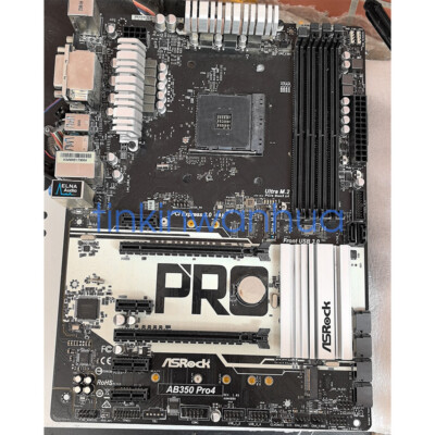 For ASRock AB350 PRO4 Motherboard Socket AM4 DDR4 ATX - Main Image