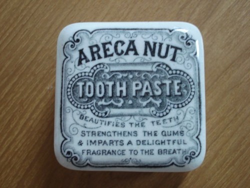 decorative areca nut toothpaste square pot lid & base