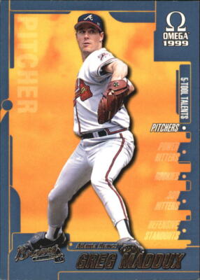 1999 Pacific Omega 5-Tool Talents #2 Greg Maddux - NM-MT