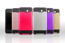 For Samsung Galaxy J7 Sky Pro/S727 Slim Hybrid Armor Rugged Hard Soft Cover Case