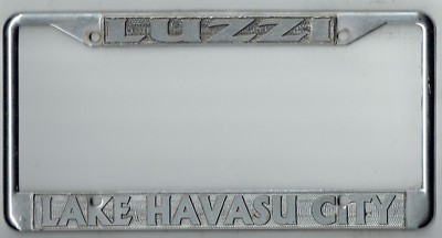 Luzzi Mitsubishi Lake Havasu City Arizona Vintage Dealer License Plate Frame
