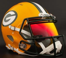 ***CUSTOM*** GREEN BAY PACKERS NFL Riddell Speed AUTHENTIC Football Helmet