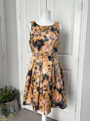 Floral Peach Pleated Dress Maeve Pleated Midi Dress: Floral Midi Dress, Sundress, Plisse Floral Peach Pleated Dress Maeve Pleated Midi Dress: Floral Midi Dress, Sundress, Plisse