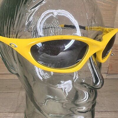 Vintage Oakley Twenty XX Glossy Yellow Wrap Sunglasses Y2K Vintage Oakley Twenty XX Glossy Yellow Wrap Sunglasses Y2K