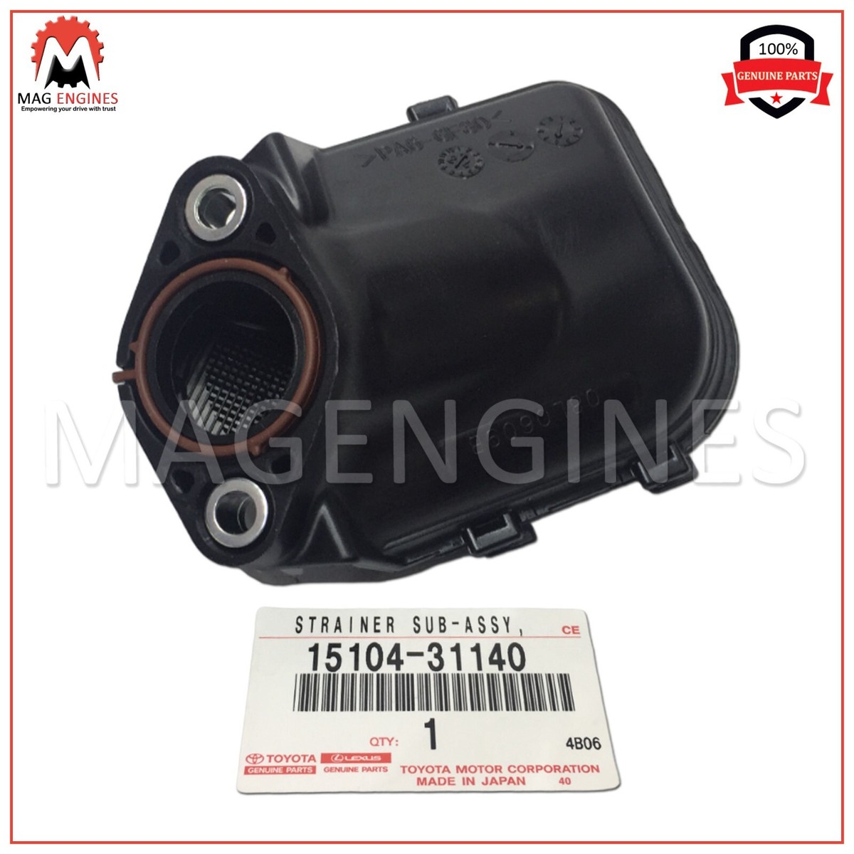 15104-31140 GENUINE OEM STRAINER SUB-ASSY, OIL FOR 4RUNNER