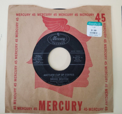 Brook Benton  ANOTHER CUP OF COFFEE  (SOUL 45) #72266 PLAYS VG++