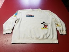 Disney Mickey  Friends Sweatshirt Ivory XL