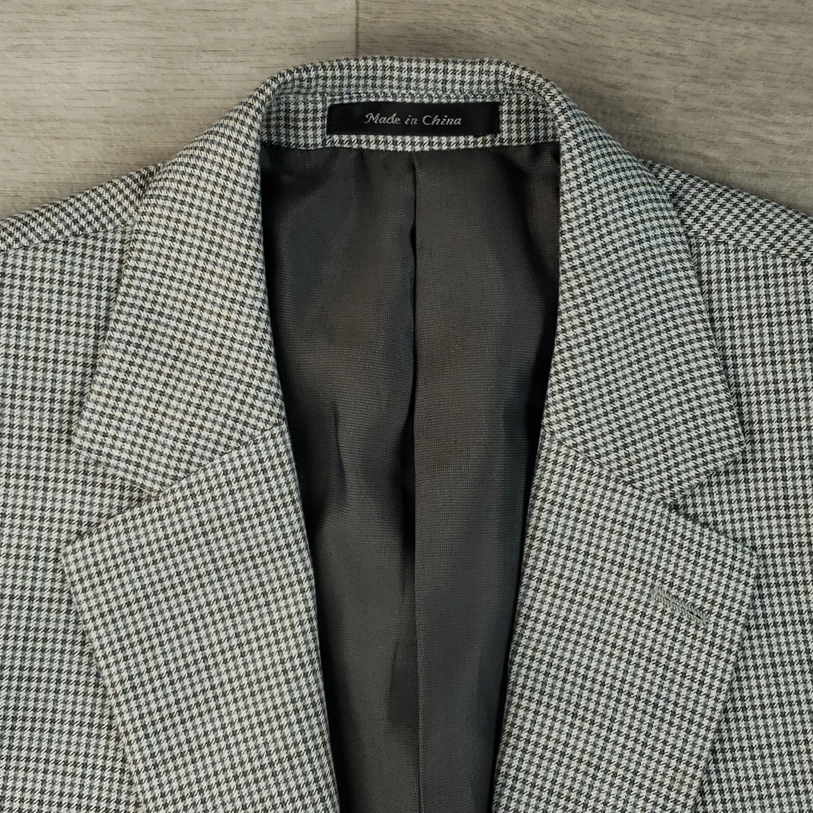 Cappotto sportivo Michael Kors uomo 44L pied de poule due bottoni decorativo top bottone