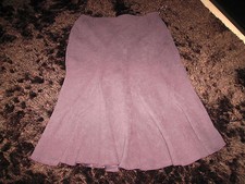 jupe flûte tulipe femme raisin violet stretch une ligne longueur mollet très bon état !
