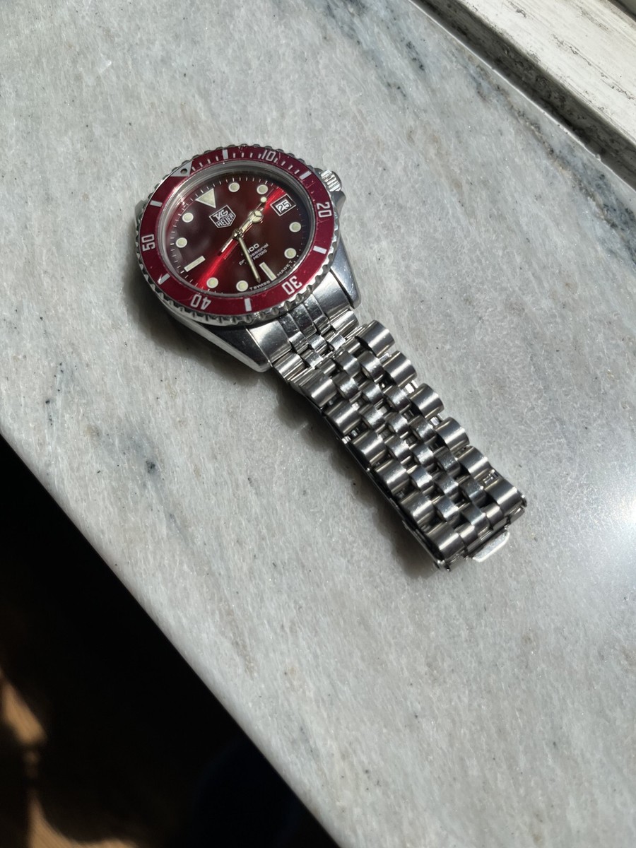 TAG Heuer 1000 Professional Red Men's Dive Watch - 980.913N | eBay