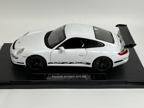 Porsche 911 997 GT3 RS Blanco Escala 1:18 Welly 18015W - Imagen 3 de 9