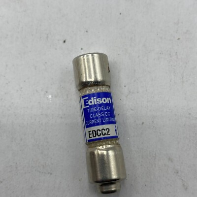Edison EDCC2 2 Amp 600V Slow Blow Class Time Delay Fuse EBay edison-edcc2-2-amp-600v-slow-blow-class-time-delay-fuse-ebay