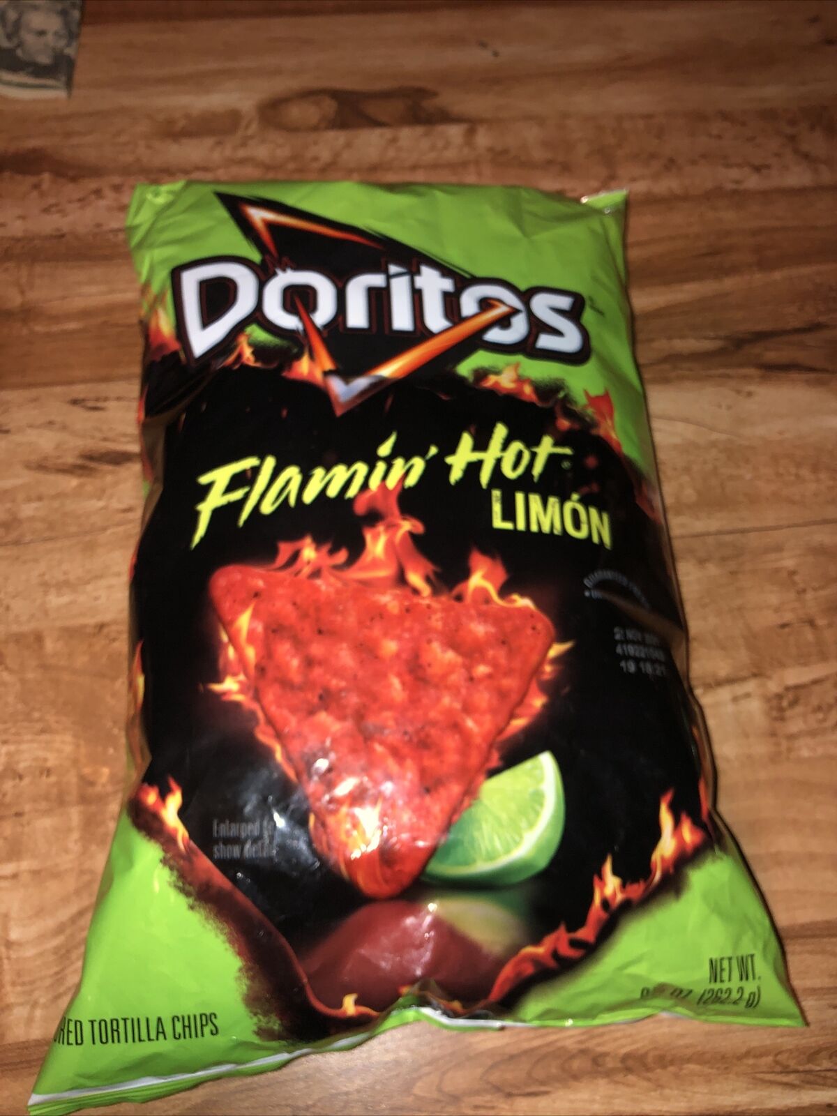 Doritos Flavored Tortilla Chips Flamin' Hot Limon 9.25 oz Bag