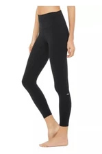 Alo Yoga High Waist 7/8 Airbrush Legging Black Size XSmall 💯authentic NWT