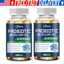 Probiotic for Daily Wellness 100 Billion Cfu 240Capsules Digestive Immune Health