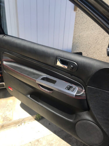 4pcs for VW Golf MK4 2/3DR Black+Red-INNER DOOR Panel Armrest Leather Cover - Picture 1 of 7