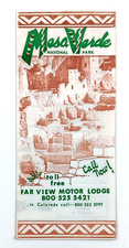 1974 Mesa Verde National Park Far View Motor Lodge Colorado VTG Travel Brochure