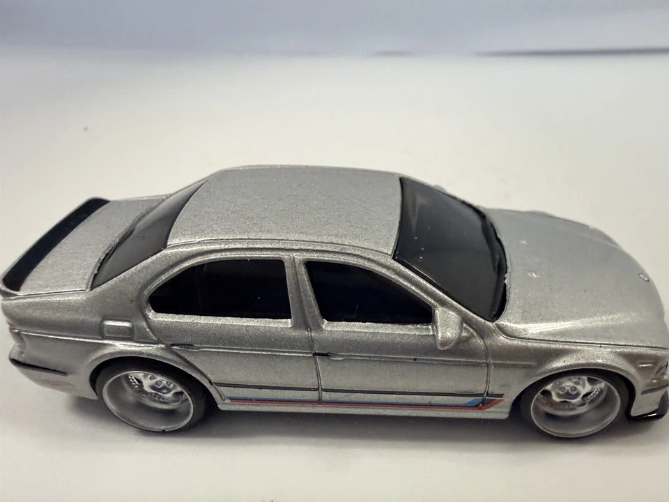 Hot Wheels BMW Series Silver 2001 BMW M5 5/5 Loose 3D Wheel Swap On Deep Dish - Image 4 of 4