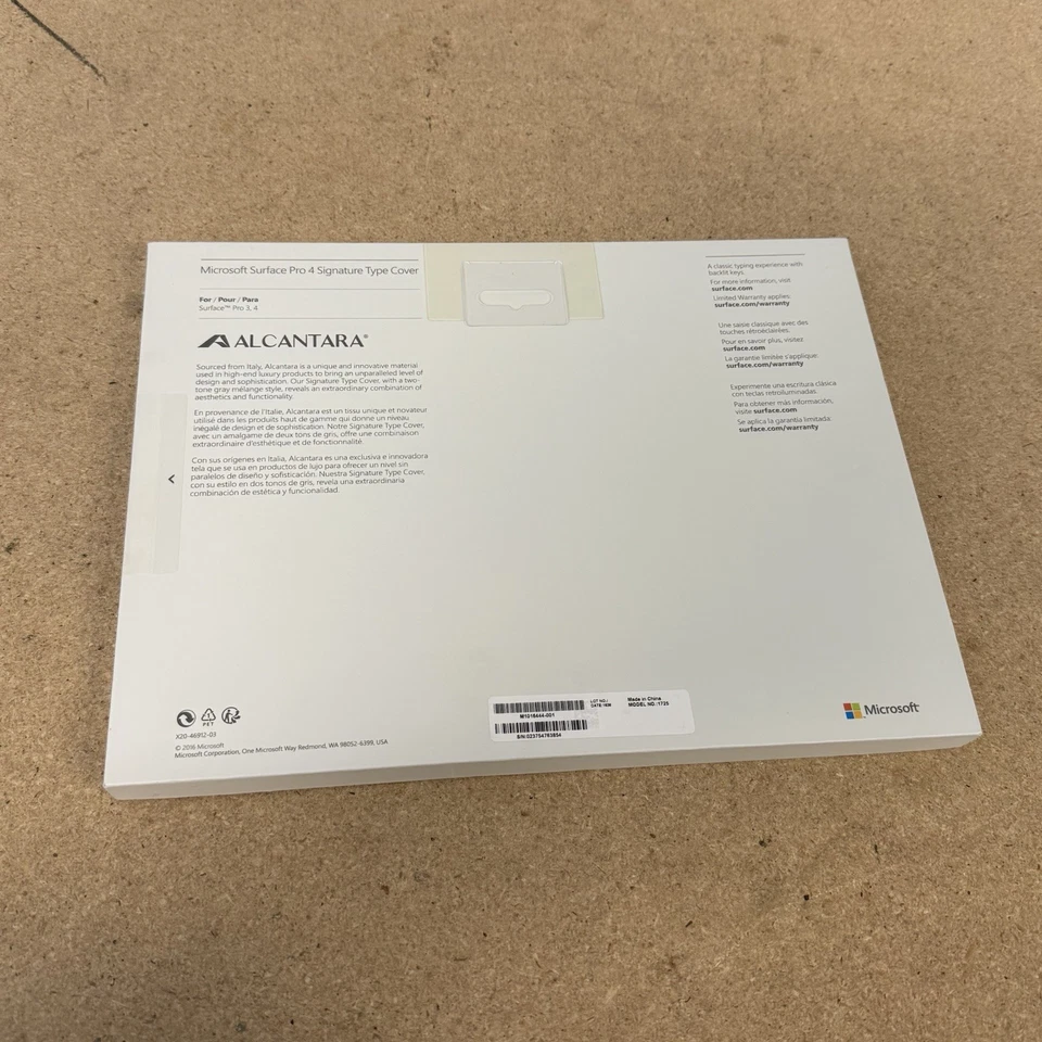 Microsoft Surface Pro Signature Type Keyboard Cover For 5/6/7 GRAY BRAND NEW - Image 3 of 4