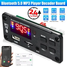 Amplifier Bluetooth 5.0 MP3 Player Decoder Board Car FM Speaker Module 2x25W 12V