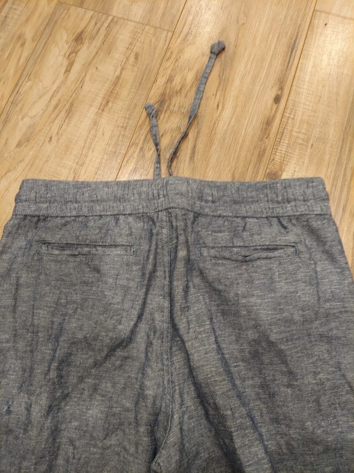 Ann Taylor Women’s Size MP Pull On Elastic Waist Ankle Crop Drawstring Pants - Image 3 of 4