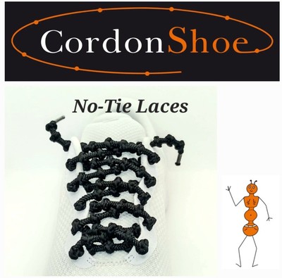 1 Paar CordonShoe Schnürsenkel ohne Binden - 70 cm pro Packung enthalten. 
