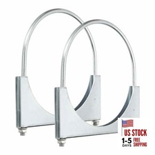 pcs U Bolt Muffler Exhaust Clamp 7" Galvanized Iron U-Bolt Clamps 178mm 2