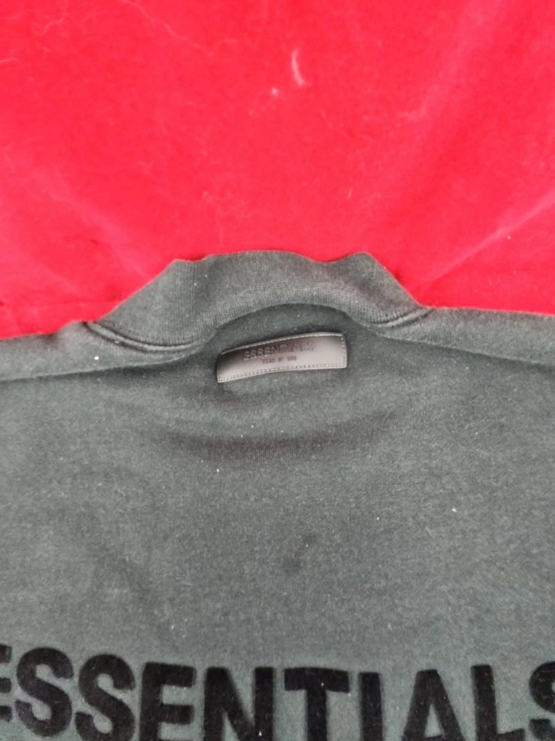 Felpa girocollo Fear of God Essentials Off nera taglia XS