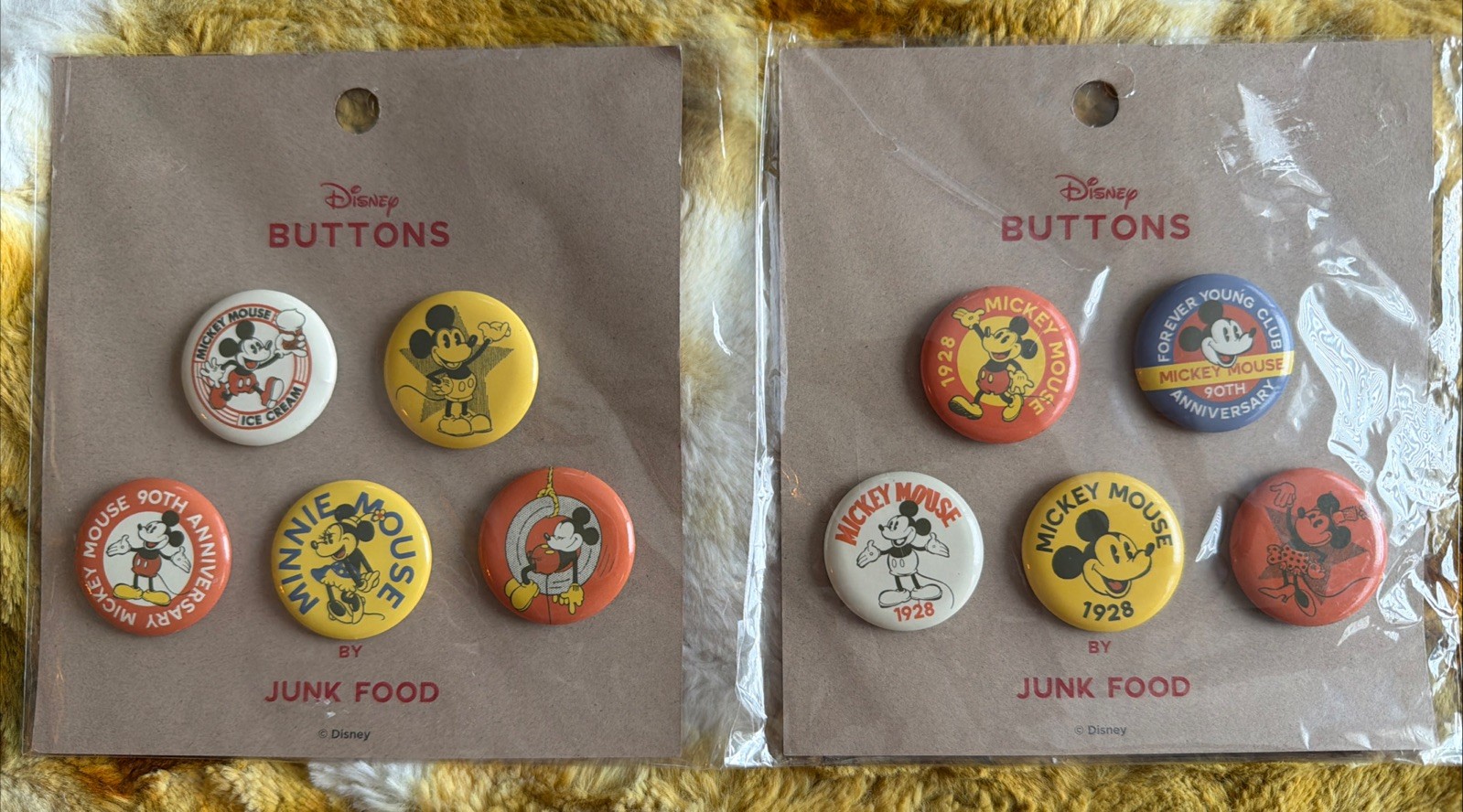 Disney By Junk Food Buttons 90th Anniversary Mickey Minnie Mouse Target