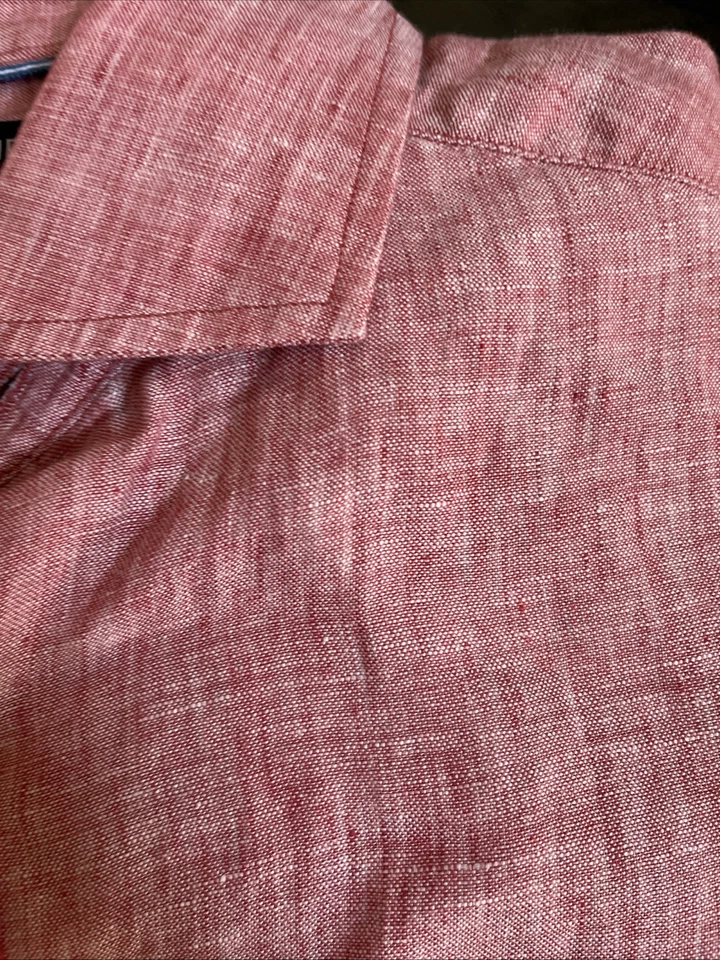 Camisa manga larga de lino francés Cremieux Berry talla S nueva con etiquetas Foto 4 de 4