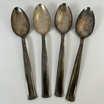 Oneida Community New Era Teaspoons Silver Plated Set of 4 Patina Made in USA