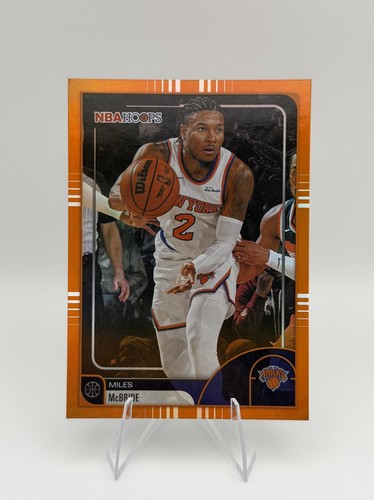 2025-26 Topps NBA Hoops - Miles McBride #137 Orange Hoops Parallel - Knicks
