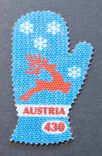 Österreich: 2021; Hirsch auf Fäustling geformter selbstklebender Stempel; postfrisch (MNH)
