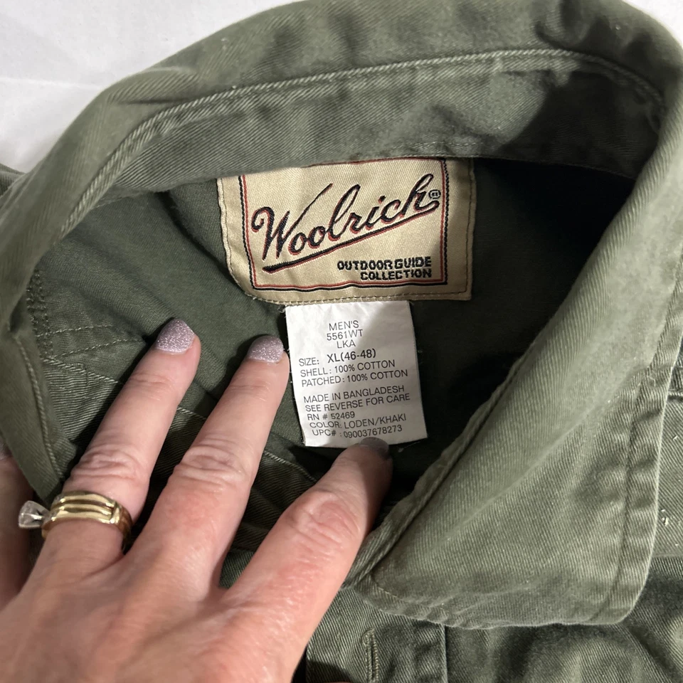 Woolrich Outdoor Guide Collection Men's Canvas Long Sleeve Shooting XL Shirt - Image 2 of 4