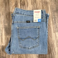 Wrangler High Rise Bootcut Western Jeans Light Wash Retro Stretch Women Size 10