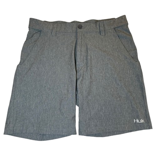 HUK Performance Angelshorts Herren Gr. M grau Outdoor Activewear Comfort Stretch