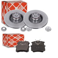Febi Bremsscheiben Hinten Ø249Mm + BeläGe Passend FüR Peugeot 308 4A 4C 1.6V SW