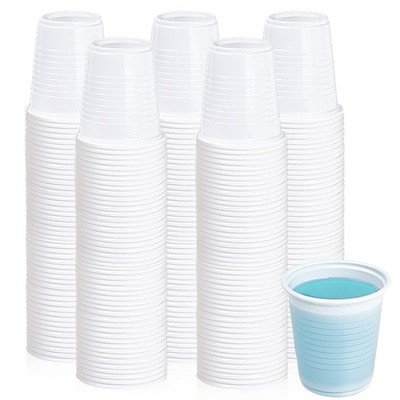 500 Pack 3 oz Disposable Plastic Cups, 3 Ounce Plastic Bathroom Cups, Small J...