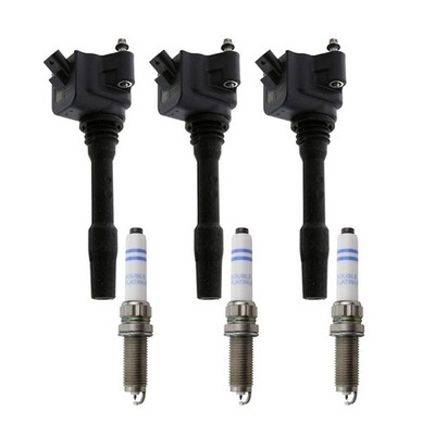 Eldor 3 Ignition Coils Bosch Platinum Spark Plugs Kit for Mini Cooper Clubman