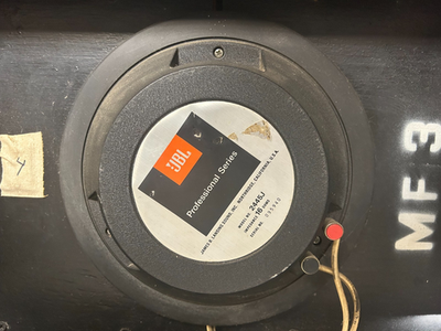 JBL 2445J Driver 16 Ohm and Horn Mounted in Wooden Box w XLR