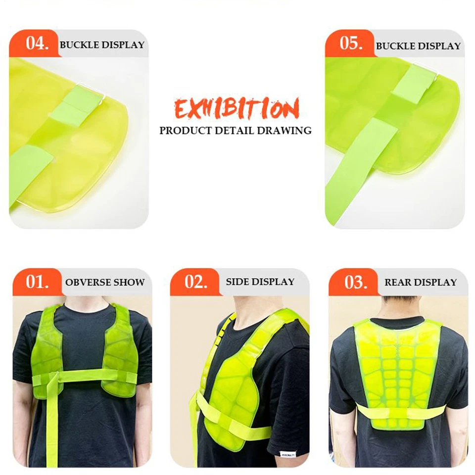 Chaleco de enfriamiento reutilizable ajustable chaleco de hielo protección personal para verano Foto 2 de 4