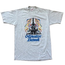 Vintage 90s Single Stitched Made in USA Oktoberfest Zinzinnati Graphic Tee L