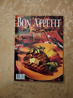 Bon Appetit Magazine October 1993 Autumn in the Country Food Issue Recipes Book 