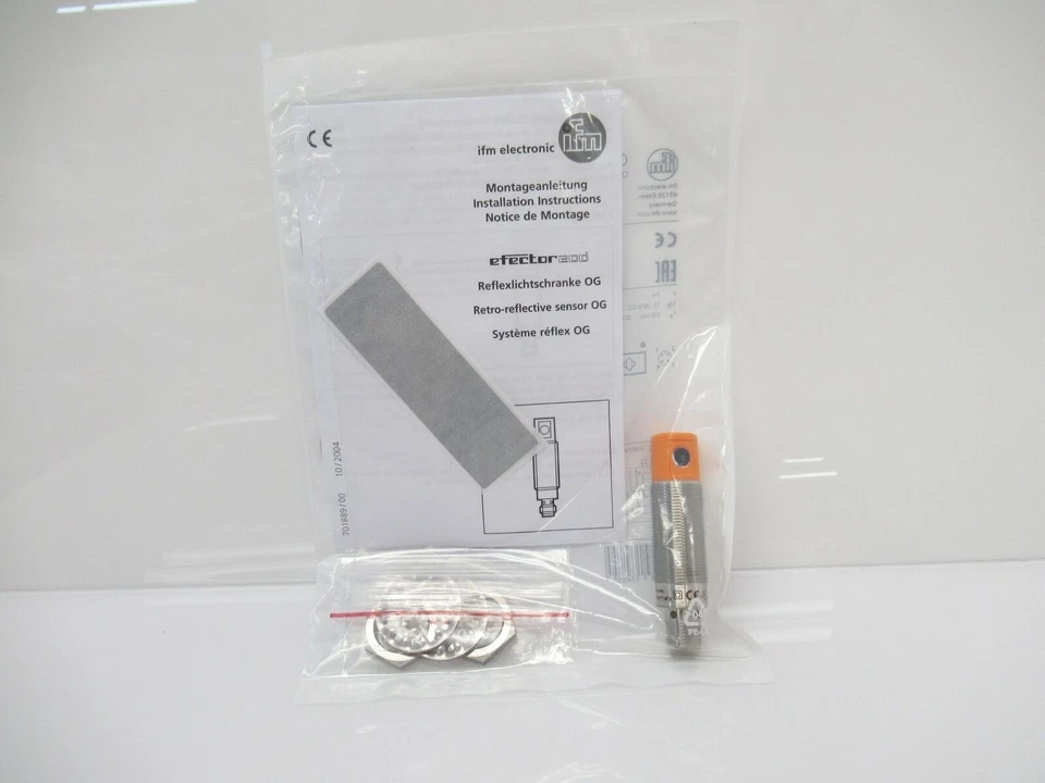 OG5126 Ifm Electronic Retro-Reflective Sensor, Red Led 660 NM, IP68, New In Bag - Image 2 of 4
