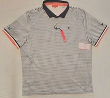 Redvanly PUREpoly Carlton Golf Performance Polo Olympic Blue White Mens 2XL