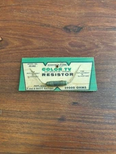 Workman Electronic Color TV Non Inductive Ceramic Resistor Model No. 20-082